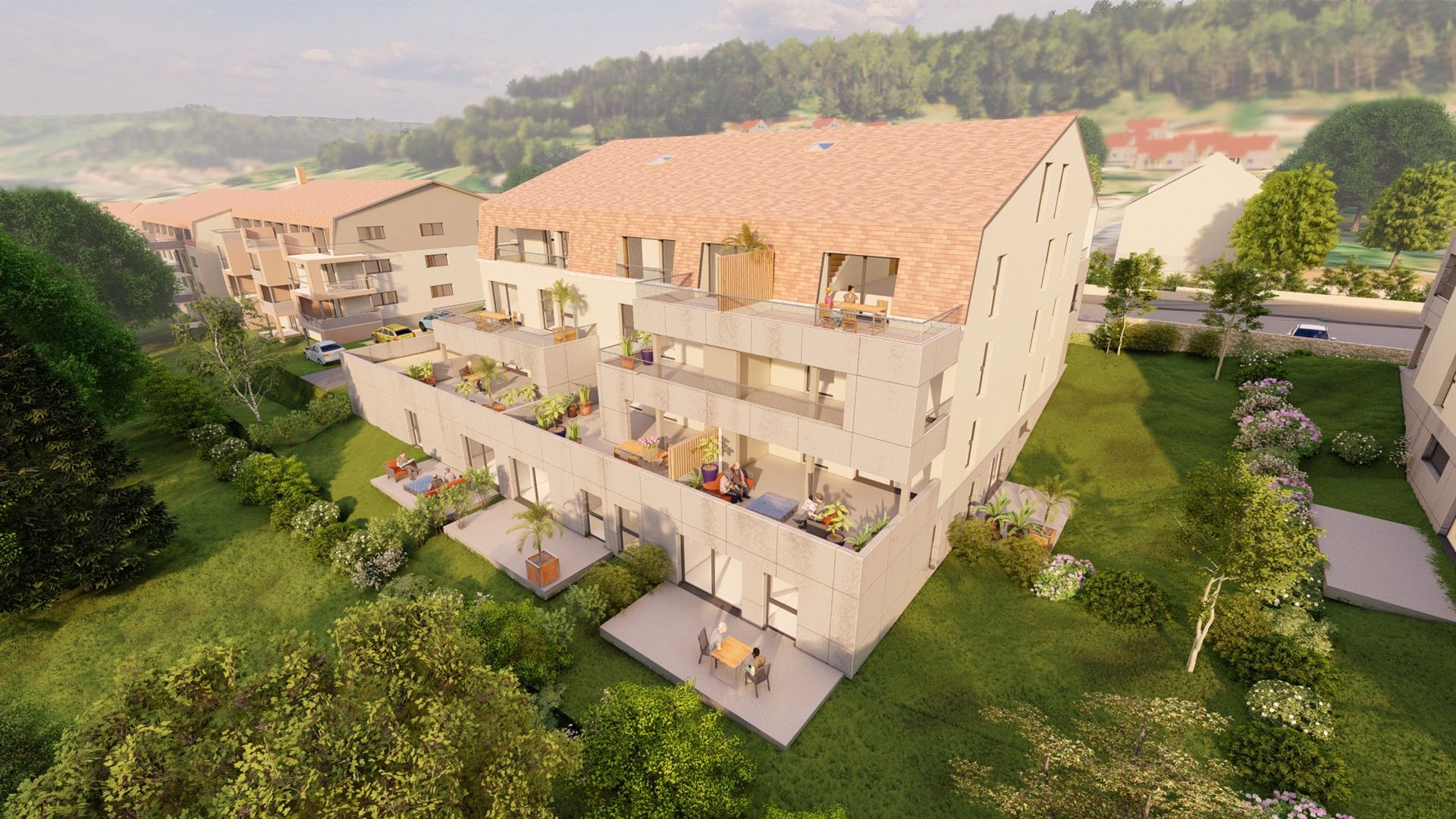 Concept Immobilier - La Villa du Parc - Appartements neufs à Fameck - Vue extérieure