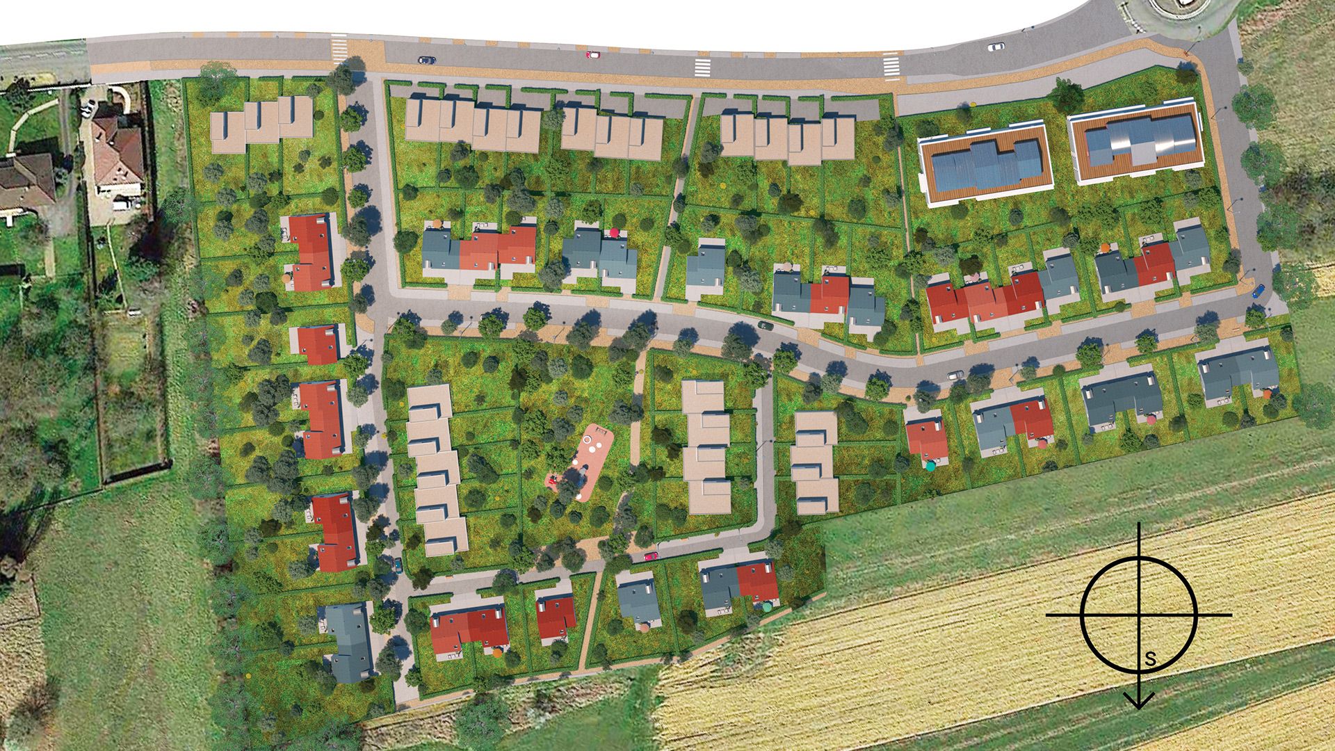 Concept Immobilier - Les Jardins de Ladelle - Lotissement à Fameck - Plan de masse