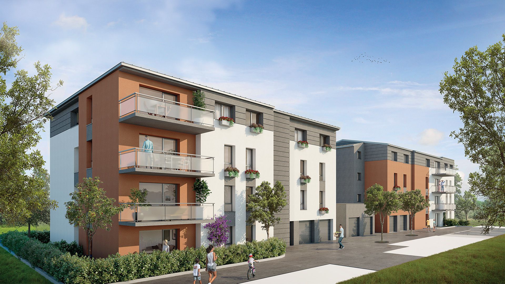 Concept Immobilier - Les Jardins d'Agathe - Appartements neufs à Florange - Vue extérieure