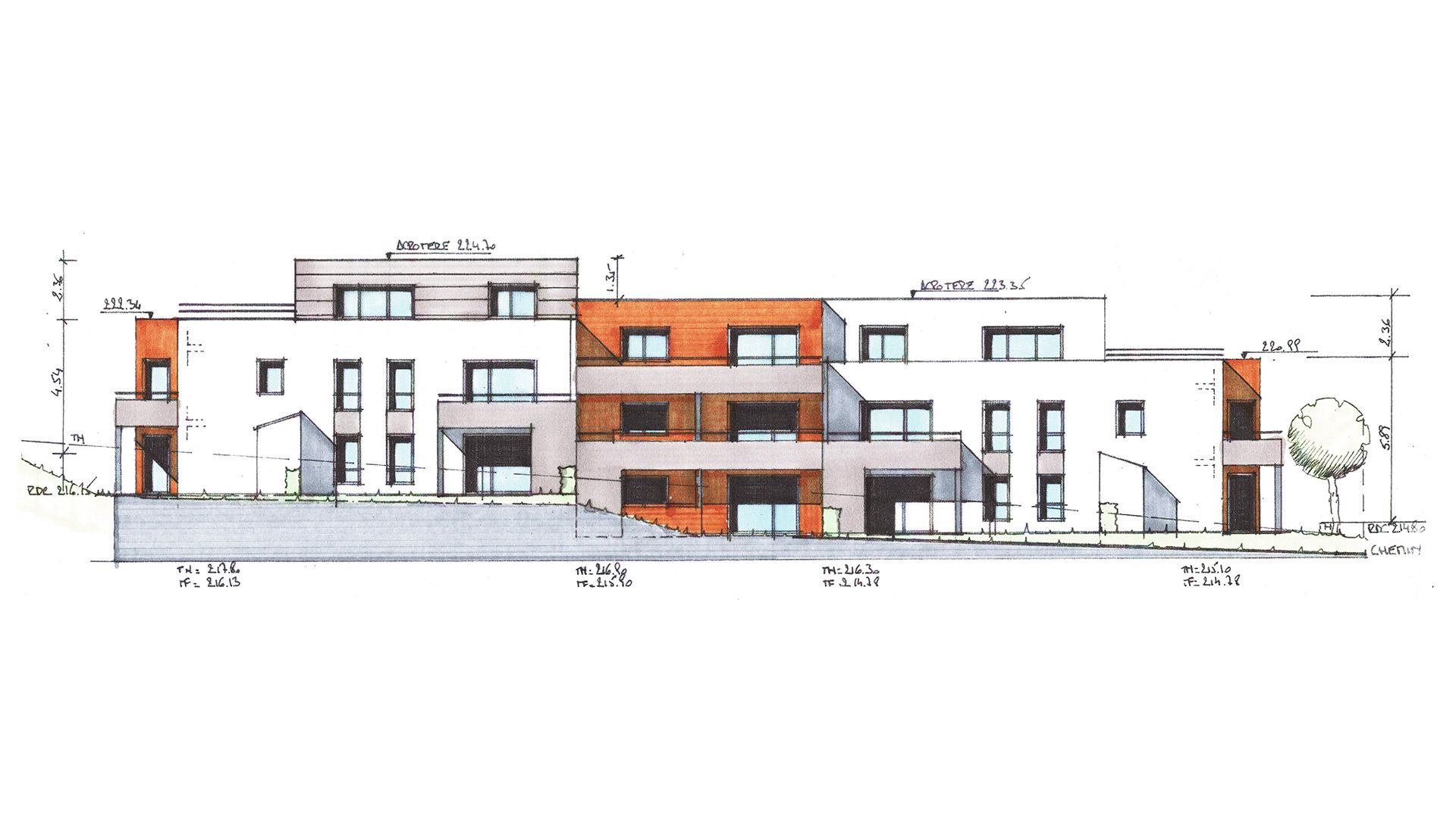 Concept Immobilier - Sous longe cote - Lotissement à Serémange-Erzange - Plan