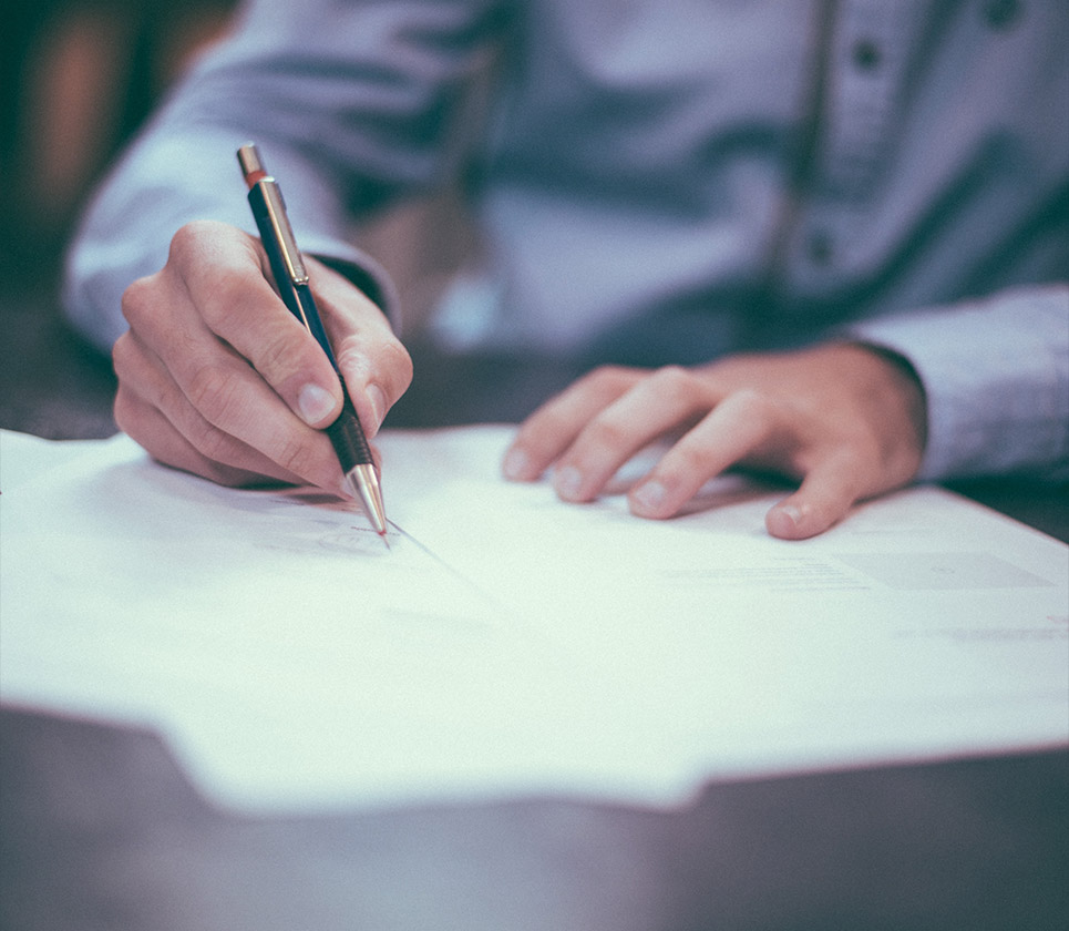 Signature de la vente chez le notaire