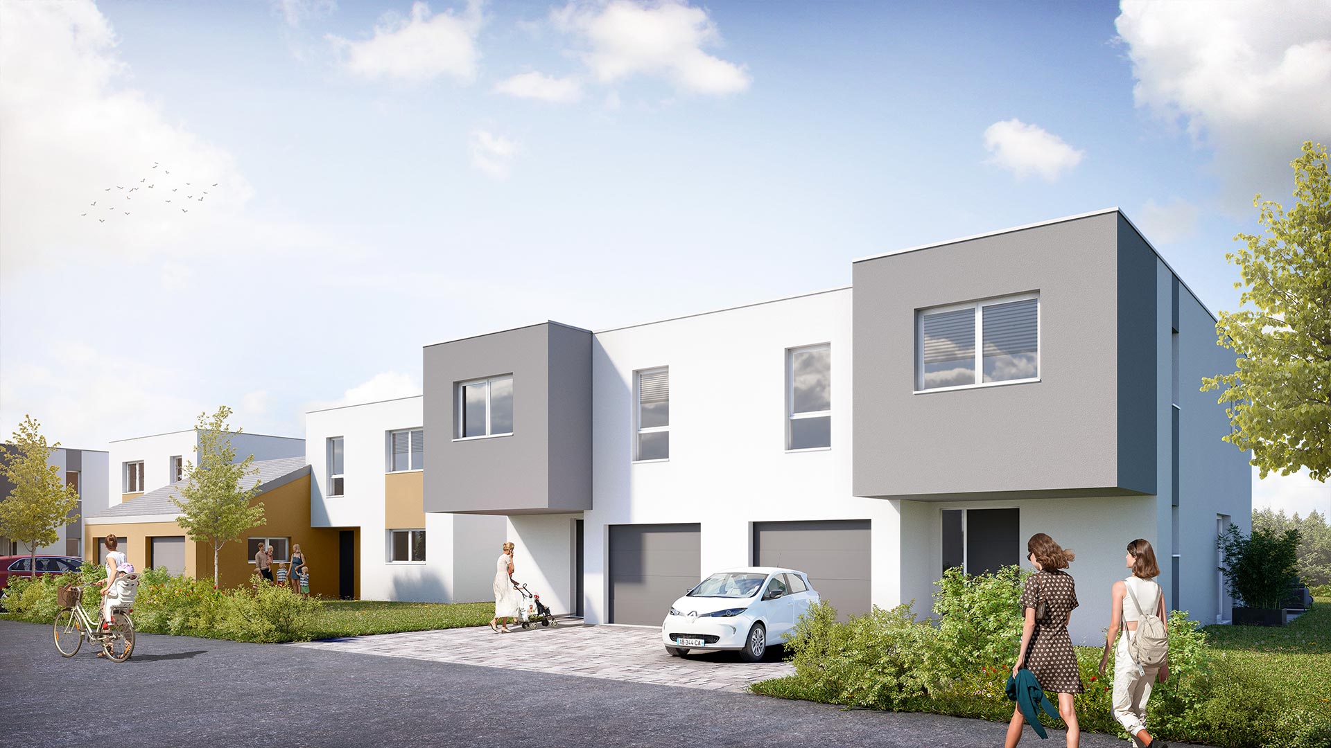Concept Immobilier - Les Pavillons du Brouck - Maisons neuves à Fameck - Vue extérieure